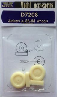 Junkers Ju.52/3m weighted wheels (designed to be used with Airfix, Italeri and Revell kits) #LFMD7208