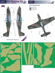N.A. Mustang Mk.I RAF camouflage pattern paint masks #LFMM3226