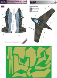 Messerschmitt Me.163B Komet Camouflage Painting Mask #LFMM3227