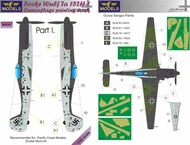  LF Models  1/32 Focke-Wulf Ta.152H-1 Part I Camouflage Painting Mask LFMM3245