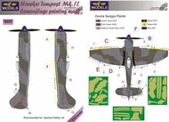 Hawker Tempest Mk.II camouflage pattern paint masks #LFMM3273