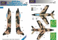 Fiat G.91R Gina Portuguese service Camouflage Pattern Paint Mask #LFMM48113
