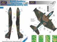 BAC/EE B-57B Canberra over Vietnam camouflage pattern paint mask #LFMM48115