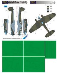  LF Models  1/48 Heinkel He.111H/P camouflage pattern paint mask (designed to be used with Monogram and Revell kits) LFMM4818
