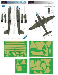  LF Models  1/48 Arado Ar.234B-2 camouflage pattern paint mask (designed to be used with Hasegawa and Revell kits) (Ar.234B-2/N] LFMM4824