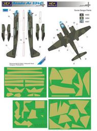 Arado Ar.234C-3 camouflage pattern paint mask (designed to be used with Dragon, Hasegawa and Revell kits) #LFMM4825