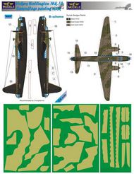  LF Models  1/48 Vickers Wellington Mk.IC B scheme camouflage pattern paint mask (designed to be used with Trumpeter kits) LFMM4830