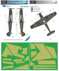 Messerschmitt Bf.109E Early Pt I camouflage pattern paint mask (designed to be used with Eduard, Tamiya, Hasegawa and Airfix kits) #LFMM4831