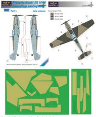  LF Models  1/48 Messerschmitt Bf.109E Late Pt I camouflage pattern paint mask (designed to be used with Eduard, Tamiya, Hasegawa and Airfix kits) LFMM4833