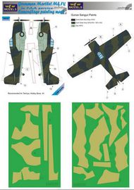 Grumman Martlet Mk.IV in Fleet Air Arm service camouflage pattern paint mask (designed to be used with Hobby Boss and Tamiya kits) #LFMM4839