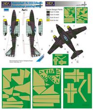 Messerschmitt Me.262A Schwalbe part I camouflage pattern paint mask (designed to be used with Hasegawa, Tamiya and Revell kits) #LFMM4846