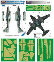  LF Models  1/48 Messerschmitt Me.262A Schwalbe part II camouflage pattern paint mask (designed to be used with Hasegawa, Tamiya and Revell kits) LFMM4847