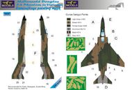 McDonnell F-4 Phantom USAF in Vietnam camouflage pattern paint mask (designed to be used with Academy, Fujimi, Hasegawa, Italeri, Revell and Zoukei-Mura kits) #LFMM4860