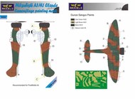 Mitsubishi A5M1 Claude camouflage pattern paint mask #LFMM4864