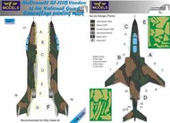 McDonnell RF-101B Voodoo Air National Guard camouflage pattern paint mask #LFMM4877