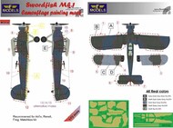 Fairey Swordfish Mk.I camouflage pattern paint mask #LFMM72132