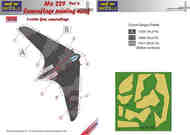 Horton Ho.229A Part 3. camouflage pattern paint mask Grey 2-color camouflage pattern paint mask #LFMM72158