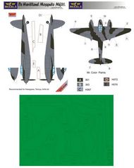 de Havilland Mosquito Mk.VI camouflage pattern paint mask #LFMM7217