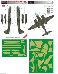  LF Models  1/72 Arado Ar.234C-3/Ar.234C-4 camouflage pattern paint mask LFMM7227