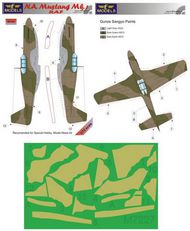  LF Models  1/72 North-American Mustang Mk.I RAF camouflage pattern paint mask LFMM7229