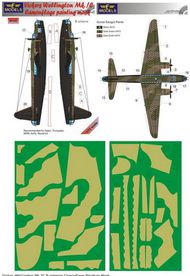  LF Models  1/72 Vickers Wellington Mk.IC camouflage pattern paint mask 2 diagonally to the right LFMM7232