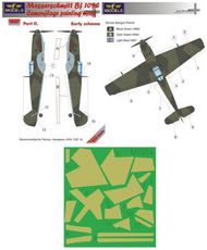 Messerschmitt Bf.109E Early scheme Pt II camouflage pattern paint mask #LFMM7234