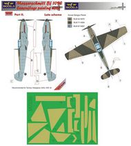  LF Models  1/72 Messerschmitt Bf.109E Late scheme Pt II camouflage pattern paint mask LFMM7236