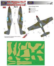 North-American Mustang Mk.III RAF Pt.II camouflage pattern paint mask #LFMM7245