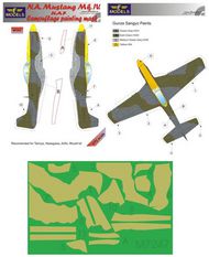  LF Models  1/72 North-American Mustang Mk.IV RAF camouflage pattern paint mask LFMM7247