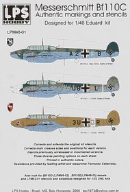  LPS  1/48 Messerschmitt Bf.110C (3) A2+BB Stb II/Z LPM48001