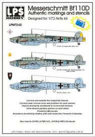 LPS  1/72 Messerschmitt Bf.110D Gruppenstab, ZG26, 1941 LPM72002