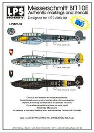  LPS  1/72 Messerschmitt Bf.110E ( Bf.110E, 2.ZG26,1941 LPM72003