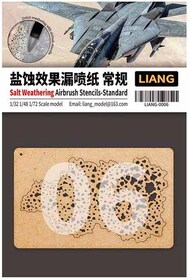  Liang Products  1/32 Salt Weathering Airbrush Stencils-Standard LIG-0006