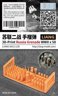3D-Print Russia Grenade WWII x 58 #LIG-0421