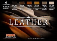  Life Color Paints  NoScale Leather Diorama Acrylic Set LFCCS30