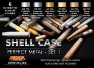  Life Color Paints  NoScale Shell Case Perfect Metal #1 Diorama Acrylic Set LFCCS47