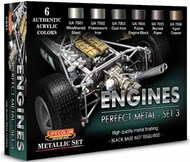 Engines Perfect Metal #3 Acrylic Set (6 22ml Bottles) #LFCCS51