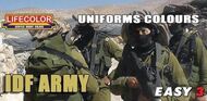  Life Color Paints  NoScale IDF Army Uniforms Colors Acrylic Set (3 22ml Bottles) (D)<!-- _Disc_ --> LFCMS10