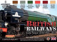  Life Color Paints  NoScale British Train Paint Set LFCXS06