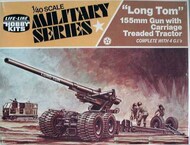  Life Like Hobby Kits  1/40 Long Tom 155mm Gun w/ Carriage Treaded Tractor LIFELIKEH660