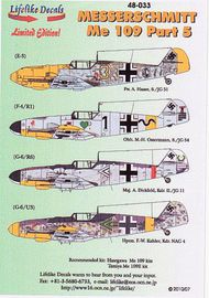 Lifelike Decals  1/48 Messerschmitt Bf.109 Part 5 (4) LLD48033