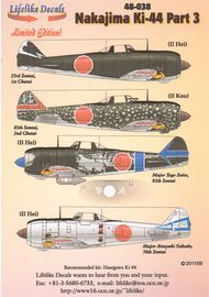  Lifelike Decals  1/48 Nakajima Ki-44 Part 3 (4) LLD48038