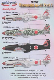  Lifelike Decals  1/48 Kawasaki Ki-61 part 1 (Hiens kill marks) LLD48050