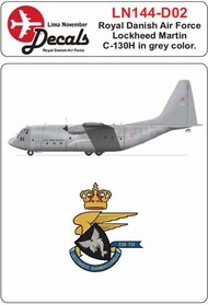  Lima November  1/144 Royal Danish Air Force Lockheed C-130H Hercules Grey scheme LN144-D02
