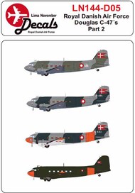  Lima November  1/144 RDAF/Royal Danish Air Force Douglas C-47 part 2 LN144-D05