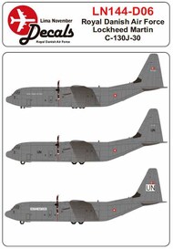 Royal Danish Air Force Lockheed C130J-30 Hercules choice of 3 schemes #LN144-D06
