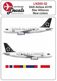  Lima November  1/200 SAS Airbus A319 new Star Alliance scheme LN200-52