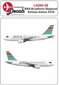  Lima November  1/200 Braathens Airbus A319 LN200-58