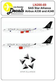 SAS Airbus A330/A340 IN STAR ALLIANCE CS #LN200-69