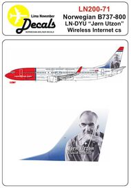 Norwegian Boeing 737-800 LN-DUY rn Utzon/Wifi #LN200-71